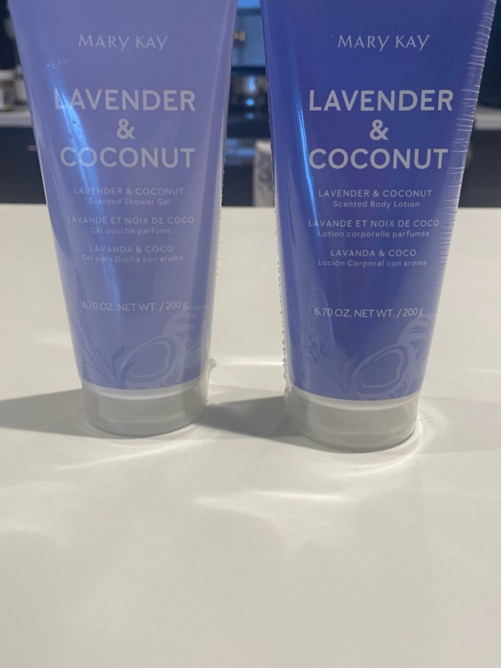 Mary Kay Lavender & Coconut Body Gel and Lotion - Purple Tubes